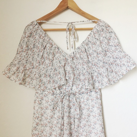 STEVIE MAY FLORAL CAPE SHOULDER DRESS - Picture 6 of 8